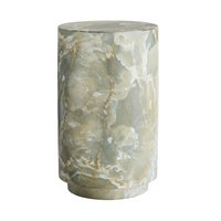 Fabriqué en béton avec une finition en marbre Faux Jade Plate-forme parfaite pour un plateau de table d'appoint Savories