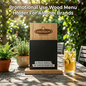 Porta Menús de Madera Resistente al Desgaste, Material Duradero, Aplicaciones Versátiles para Cerveza Artesanal - Product Image 2