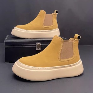 High Top White <b>Shoes</b> 2025 New Fashionable Thick Sole with <b>Increased</b> <b>Height</b> Inside Outdoor Sports and Leisure Board <b>Shoes</b> - Product Image 1