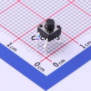 TC-1109-C-C Tactile Switch Through hole-4P,4.5x4.5mm Switch Single Pole Single Throw Round Button 2.6N Through Hole - Product Image 1