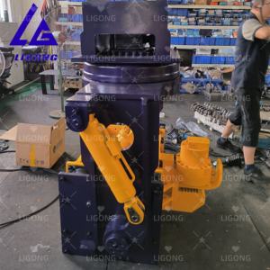 Inclinabile di tipo a 90 gradi idraulico martello vibratorio attacco battipalo per escavatori 16-45 tonnellate - Product Image 2