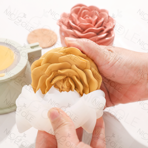 Stoples lilin mawar cetakan silikon beton semen Pot Pot Pot tanaman cetakan bunga Dekoratif membuat cetakan Kerajinan dapat digunakan kembali besar - Product Image 2