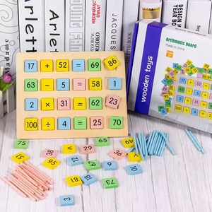 Juguetes educativos de aprendizaje de división y multiplicación de resta de suma aritmética de madera de alta calidad para niños y niñas - Product Image 1