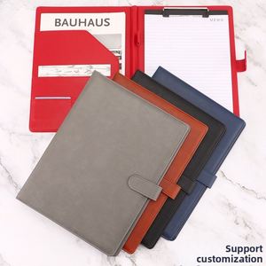 Porte-documents de présentation de contrats en cuir rouge pour A4, avec tableau d'écriture intégré, modèle 2012451 - Product Image 3