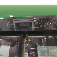 Congélateur vertical pour supermarché, congélateur commercial à 3 portes vitrées, vitrine réfrigérée pour aliments surgelés