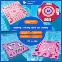 Table de Mahjong en mousse EVA universelle personnalisée, étanche, flottante pour piscine, pliable, pour jeux de cartes, avec plateau en mousse EVA
