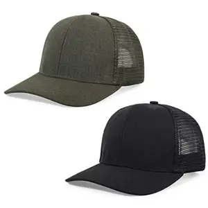 도매 사용자 정의 카키 빈 면 스포츠 모자 6 패널 일반 올리브 그린 메쉬 야구 모자