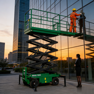 Plataforma Elevadora de Tijera Eléctrica Todoterreno de 6-18 Metros, 0.1T-10T, Suministro Directo de Fábrica, Plataforma de Trabajo Aérea Autopropulsada, Elevador Hidráulico Móvil - Product Image 3