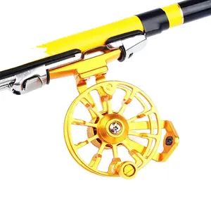 Byloo ice wood fly inline fishing reels large arbor fishing fly reel with wholesale price