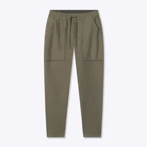 Men's Drawstring Pants Organic Cotton Track Pant For Men Custom Men's Fleece Jogger Trousers Eco Friendly Joggers Sweatpants