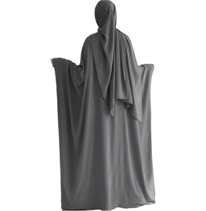 Abito Casual musulmano Abaya da donna con Hijab tradizionale abito da preghiera arabo Batwing Maxi <span class=keywords><strong>stile</strong></span> medio <span class=keywords><strong>orientale</strong></span> ispirato al caftano - Product Image 4