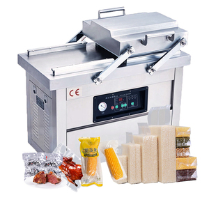 Machine d'emballage sous vide à double chambre DZ-400 500 600 pour fruits, légumes, viande, poisson, poulet - Product Image 1