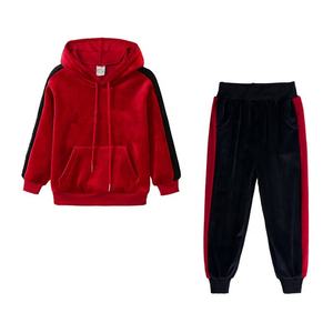 Ensembles de vêtements pour enfants en coton personnalisés de haute qualité, design 2020, vente en gros, vêtements de rue, sweats et pantalons, vêtements - Product Image 3