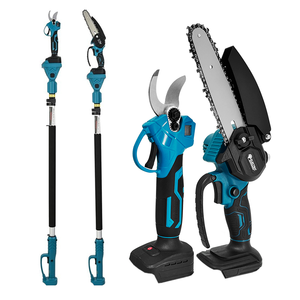 Élagueuse électrique sans fil pour batterie 18V avec perche télescopique, ciseaux et <span class=keywords><strong>scie</strong></span> de <span class=keywords><strong>jardin</strong></span> - Product Image 1