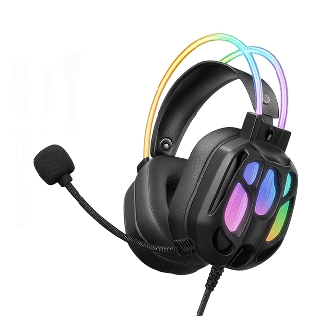 ONIKUMA X89 RGB Gaming Headset - 360° Rotatable Mic, Immersive 3D Sound & Ergonomic Design