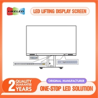 Pantalla LED Ultrafina con Elevación Motorizada, Panel de Mantenimiento Frontal Plegable, Autoservicio, Negocios, P1.5, Eventos Escénicos, Animación de Metro
