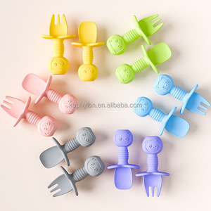 ชุดช้อนส้อมซิลิโคนปลอดสาร BPA สำหรับ<span class=keywords><strong>เด็ก</strong></span> ชุดฝึกทานอาหารสำหรับ<span class=keywords><strong>เด็ก</strong></span> ดีไซน์น่ารักสำหรับ<span class=keywords><strong>เด็ก</strong></span> - Product Image 6