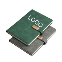 Carnet de notes en cuir PU de luxe pour cadeaux d'affaires en gros, avec couverture en cuir et fermeture magnétique