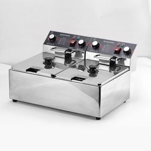 Pas cher Fabriqué en Chine Fonctionnement <span class=keywords><strong>semi</strong></span>-automatique Multifonction Pratique Double Couche Sécurité <span class=keywords><strong>Friteuse</strong></span> commerciale - Product Image 4