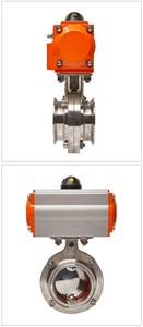 D681X Pneumatic Sanitary <b>Quick</b> Installation Food Hygiene <b>Clamp</b> Connection Water 304 Stainless Steel - Product Image 1