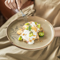 Assiette à dîner en céramique personnalisée de haute qualité, vaisselle en porcelaine, articles de table pour hôtel, restaurant, fête