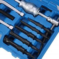 Kit d'outils d'extraction de roulements à trous aveugles 16 pièces avec marteau coulissant
