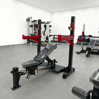 Banc de musculation inclinable et réglable de haute qualité 3-en-1 pour l'épaule, la poitrine et l'haltérophilie