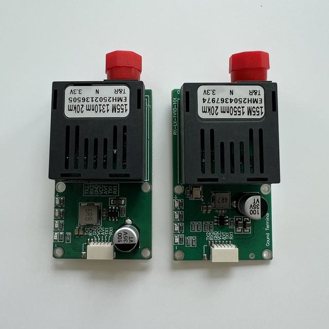 Drone Optical Transceiver Module UAV Fiber Optic TTL to Fiber 20km Air/ground 155m Data Rate FC Rx/tx/AV Interface Accessories