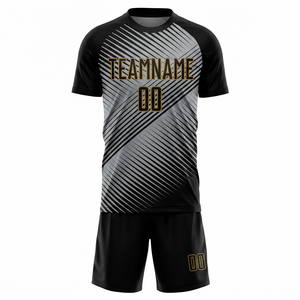 Conjuntos de Uniformes de Fútbol Transpirables de Manga Corta de Poliéster con Bolsa de Lona, Botas y Calcetines - Product Image 1