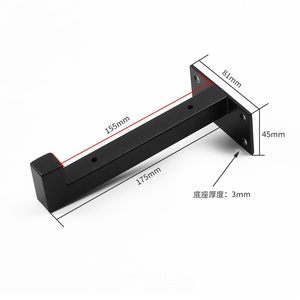 Support de support invisible d'étagère de cloison de cuisine non conventionnelle pour mur de tube carré fixé avec tige de roulement de courants - Product Image 2