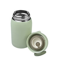 Bouteille d'eau isotherme pour enfants avec couvercle à ressort, double mode de consommation, 320 ml et 500 ml, poignée portable, sans BPA, pour l'école et les activités de plein air, commande en gros