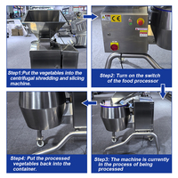 Machine centrifugeuse à déchiqueter et à trancher pour pommes de terre, légumes, oignons, carottes et concombres