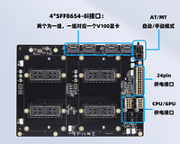 V100 SXM2 Dual-Card Direct Pass-Through, 300 GB/s NVLink-Verbindung, AOM-SXM-V Vereinfachte Backplane