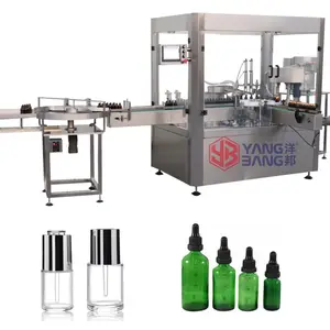 YB-Y4 Well-equipped small business 4 heads small volume 5ml 10ml 50ml Essential oil Eyedrops Nail Polish filling machine