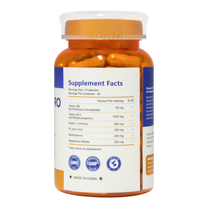 Viên nang Vitamin B12 được tăng cường với Acetyl L-Carnitine và Acid R-Lipoic, công thức tinh khiết, hỗ trợ dinh dưỡng hàng ngày - Product Image 2