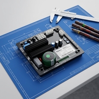 Régulateur de tension automatique AVR D350 pour générateurs, pièces de rechange en plastique