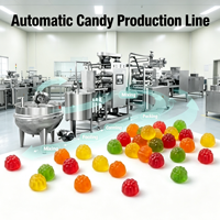 Ligne de production complète et à grande échelle de machines à fabriquer des bonbons gélifiés, des bonbons mous et des bonbons sucrés à la gélatine, très demandée