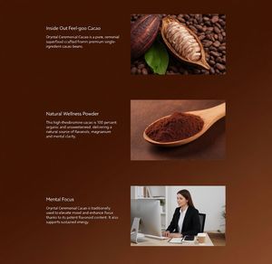 <span class=keywords><strong>Cacao</strong></span> Ceremonial de Fórmula Personalizada, Sin Azúcar |   Rico en flavanoides, teobromina y magnesio para la claridad mental - Product Image 5