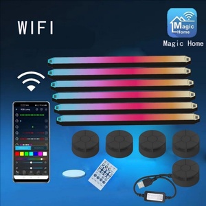 ชุดไฟ LED RGB แบบมืออาชีพ 9 ชิ้น พร้อมระบบ WIFI ปรับความสว่างได้ ซิงค์กับเสียงเพลง เหมาะสำหรับห้องนอน ห้องนั่งเล่น งานเลี้ยงเกมมิ่ง - Product Image 6
