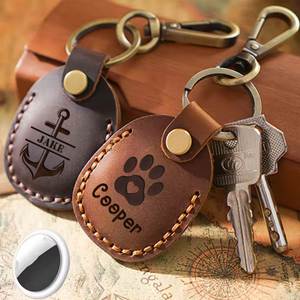 เคสหนังใส่ของ, เคสป้องกันพร้อมสลักชื่อตามสั่งพร้อมโลโก้, พวงกุญแจสำหรับกุญแจ, กระเป๋า และสัตว์เลี้ยง - Product Image 3