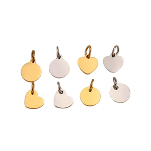 Vente en gros de <span class=keywords><strong>porte</strong></span>-clés pendentifs en acier inoxydable vierges, de forme irrégulière, style vintage et tendance, pour gravure laser - Product Image 2