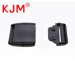 KJM Excellent Quality 25MM Custom Logo Adjustable Plastic Belt Buckle