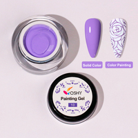 Label privé vernis à gel UV 5g pour dessin peinture logo personnalisé vente en gros ongles art créatif soulagement peinture gel couleurs assorties