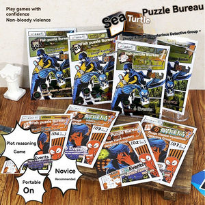 Le fabricant <span class=keywords><strong>de</strong></span> <span class=keywords><strong>jeux</strong></span> <span class=keywords><strong>de</strong></span> société Custom Detective Puzzle Series contient 6 événements Funny the Mind Board Game - Product Image 6