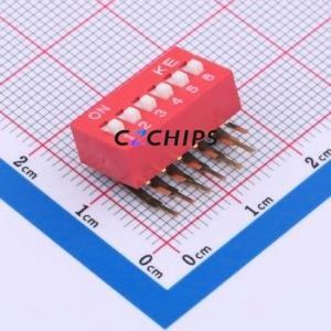 DSDA06LHGETR DIP Switch Switch Single Pole Single Throw 6 PC Pin 2.54mm - Product Image 1