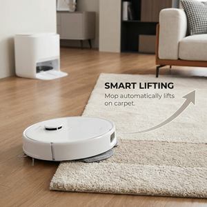 Aspiradora Robótica con Navegación LDS SLAM, Succión de 8000 Pa, 3 en 1, Barredora, Mopa Húmeda y Seca, Secado Automático - Product Image 6