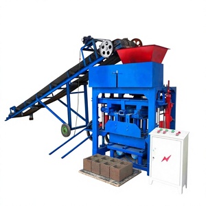 Máquina para Fabricar Bloques de Pavimento Intertrabados con Motor PLC para Bloques de Cemento y Hormigón, Modelo Automático QT4-40C - Product Image 1
