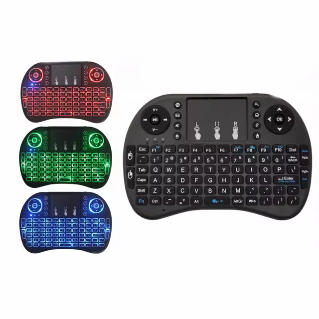 Mini Wireless Keyboard and Mouse I8+ 2.4G with Large Touch Pad and Mouse Keys for Remote Controller Use