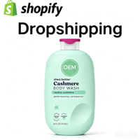 Agent de dropshipping pour Shopify, service de fulfillment d'ordres DDP, sourcing en Chine, OEM, gel douche doux au pH équilibré, parfum cachemire