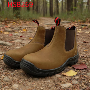 HY, Stivali di Sicurezza Popolari nel Mercato Palestinese, Scarpe da Lavoro in Pelle Crazy Horse di Alta Qualità per l'Industria del Gas HSB009 - Product Image 3